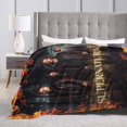 thumbnail image 6 of Supernatural Flannel Blanket Funny Ultra-Soft Micro Warm Throw Blanket For Boys Girls Young Adults, Warm Flannel Blanket For Living Room Bedroom Couch Bed 80"X60", 6 of 8