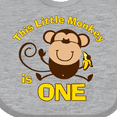 thumbnail image 4 of Inktastic Little Monkey 1st Birthday Boy Boys or Girls Baby Bib, 4 of 4