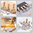 thumbnail image 4 of UPOUART 3Ud Cortadoras Para Pasta Y Repostería En Zinc Color Plata Con Mango De Madera Para Cocina, 4 of 8