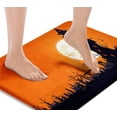 thumbnail image 1 of Bath Mat for Bathroom,Bathroom Mats Rugs No Slip,Halloween Theme Orange Washable Cover Floor Rug Carpets Floor Mat Bathroom Decorations 18x30 Inches for Kitchen Bedroom Indoor, 1 of 6
