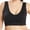 Black, variant on Popvcly Compression Wirefree High Support Sports Bra Removable Padded Racerback Bras for Women Plus Size Everyday Wear, Exercise and Offers Back Support,Watermelon Red 6XL