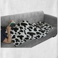 thumbnail image 6 of Cow Print Soft Flannel Fleece Throw Blanket, Animal Hide Pattern Spots Farm Life Cattle Camouflage Animal Skin, Cozy Plush for Indoor and Outdoor Use, 70" x 90", Charcoal Grey White, by Ambesonne, 6 of 6