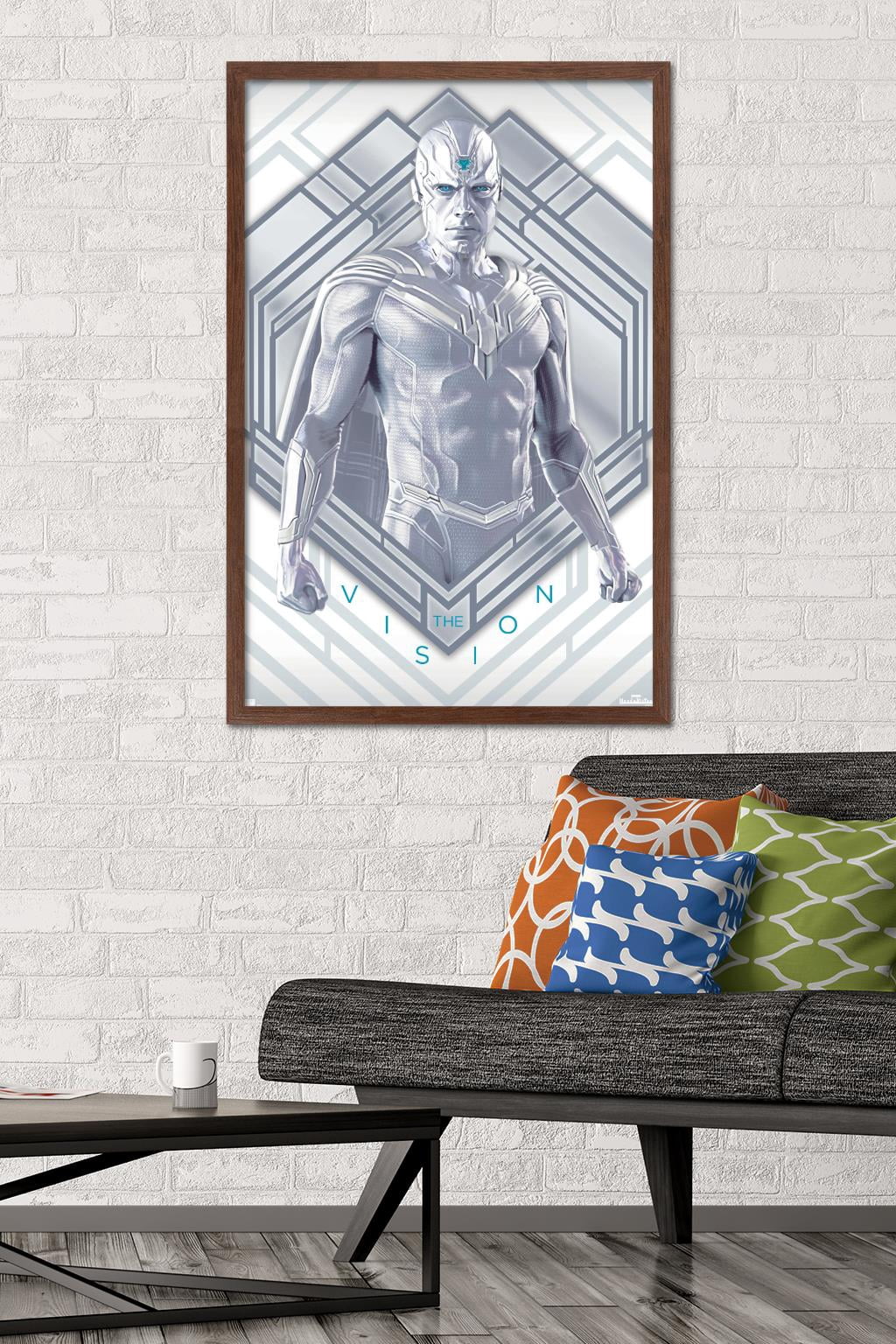 Marvel WandaVision - White Vision Wall Poster, 22.375" x 34", Framed