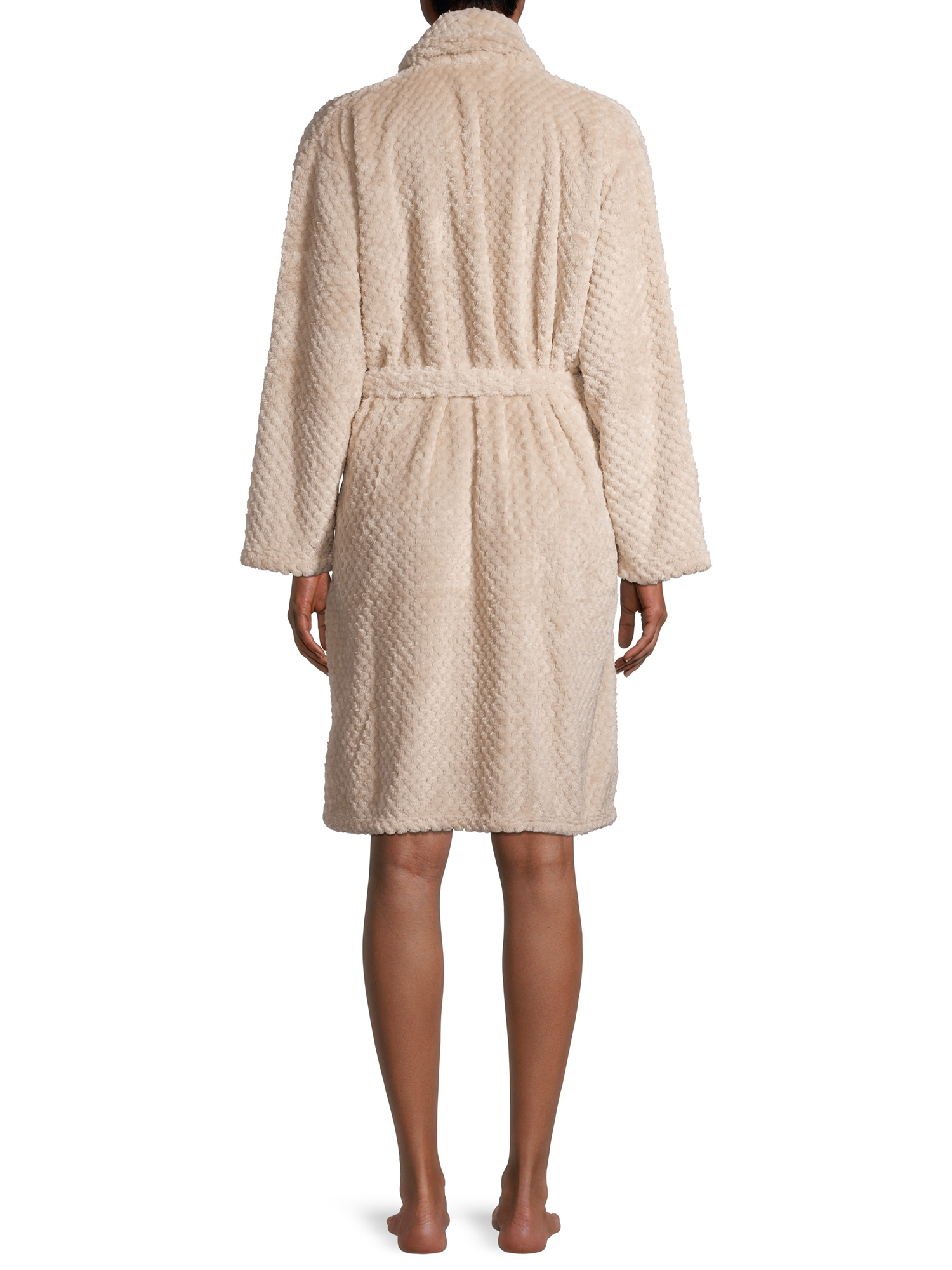 The Cozy Corner Club Durable Easy Care Textured Evening Robe (Women's), 1 Pack - image 2 of 7