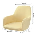 thumbnail image 6 of Soumake Curved Back Elastic Chair Cover Wear Resistant Super Soft Non-Fading Solid Color Chair Slipcover Stretch Wedding Chair Protector, 6 of 8