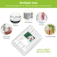 thumbnail image 3 of Bonsenkitchen Vacuum Sealer Bags, 6 Pack 3 Rolls 11" x 20' + 3 Rolls 8" x 20' Food Sealer Bags, Food Grade, BPA Free, Customized Size Vcuum Bag for Vac Storage, Meal Prep or Sous Vide Cooking, VB3211, 3 of 7