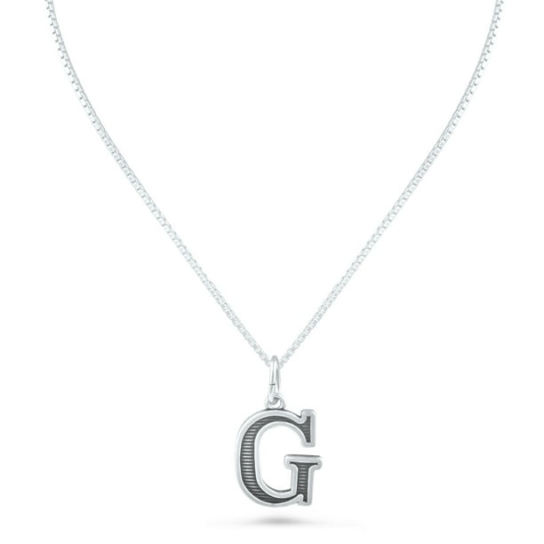 Silver Close Out Sterling Initial G Necklace 18 Chain Included Com - G Pendant Necklace Silver Close Out Sterling Initial G Necklace 18 Chain Included Com - G Pendant Necklace