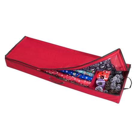 Elf Stor Christmas Storage Organizer for 30 Inch Wrapping Paper, Ribbon and