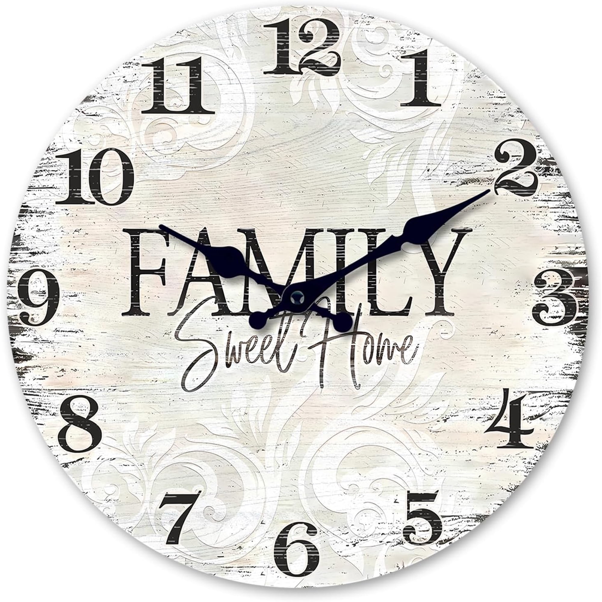 12x12 inch Retro Wood Wall Clocks Battery Operated