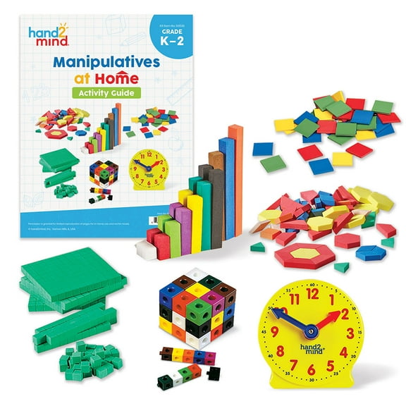 hand2mind Take Home Math Manipulatives Kit For Kids Grade K-2