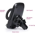 thumbnail image 6 of HANDIPRO Car Phone Mount Air Vent - Universal Cell Phone Holder For iPhone XS XS Max XR X 8 8+ 7 7+ SE 6s 6+ 6 5s 4 Samsung Galaxy S10 S9 S8 S7 S6 S5 S4 LG Nexus Nokia - Smart Adjustable Mount  Black, 6 of 7