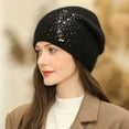 thumbnail image 2 of Wool Slouchy Knit Beanies Winter Hats for Women Soft Warm Slouch Skull Beanie Cap, 2 of 5