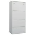 thumbnail image 3 of vidaXL Penderie Gris Clair 80x50x180 cm Acier, 3 of 5