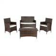 thumbnail image 1 of Safavieh Manning Wicker 4 Piece Set in Brown, 1 of 1