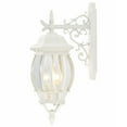 thumbnail image 2 of Open Box Satco Central Park White Transitional Outdoor w/ 3 Light 60W, 2 of 14