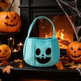 thumbnail image 4 of Halloween Pumpkin Candy Treat Bags for Party Supplies - Soft Cloth Candy Bucket Holders for Kids Toddlers Trick or Treating - Handheld Halloween Pumpkin Bags for Trunk or Treat Party Favors, 4 of 7
