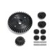 thumbnail image 3 of For XV02 TT02 TT02B 1/10 RC Car Upgrade Parts Differential Teeth Shell +Ring Gear & Bevel Gear Kit Red, 3 of 5