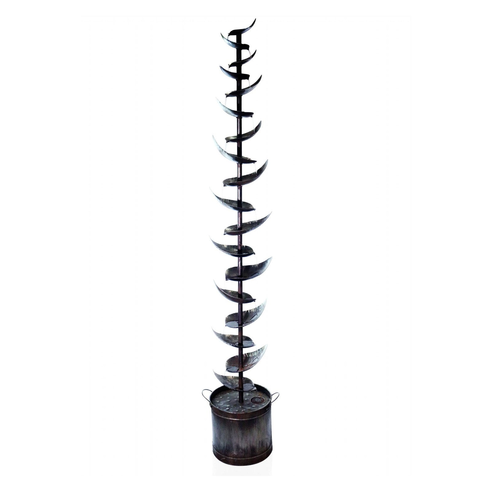 70" Metal Silver Tiered Fountain by Alpine Corporation