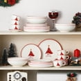 thumbnail image 5 of vancasso 30 Pieces Dinnerware Set Service for 6, Ceramic Tableware Set for Xmas, Dishwasher and Microwave Safe, Christmas Tree, 5 of 8