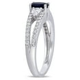 thumbnail image 3 of Everly Women's Sapphire 14K White Gold Engagement Ring, 3 of 8