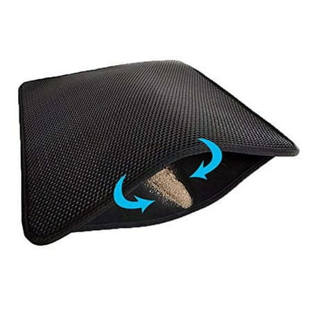 Eva Base - Cat Litter Mat L Double-Layer Honeycomb Cat Litter Trapper with Waterproof Base Layer ECO-friendly Light Weight EVA Foam Rubber 46*60cm