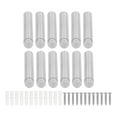 thumbnail image 3 of 12 Set Sign Standoff Screw 12x80mm Stainless Steel Mounting Glass Hardware Advertising Screw Kit for Home Use, 3 of 14