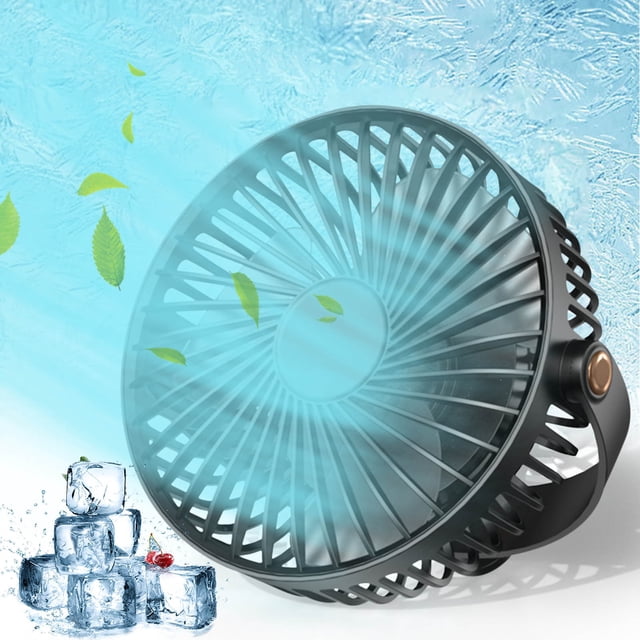 Up to 65% off Portable Mini Fan 5 Speeds With Night Light 360° Rotation Rechargeable Quiet Fan - Quiet Portable Tabletop Fan For Home, Bedroom