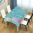 thumbnail image 7 of SKYSONIC Easter Bunny Eggs Tablecloth Waterproof Washable Polyester Square Table Cover Durable Tablecloth for Kitchen Dining Table Party Decor (54 X 72 Inch), 7 of 7
