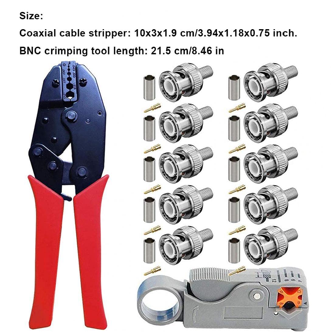 ポケットいっぱい Valley Enterprises RF/Communications Coaxial Cable Ratcheting  Crimper ＆ Stripper Tool Kit for Crimping Coax Connectors on RG58, RG8x,  R（並行輸入品）