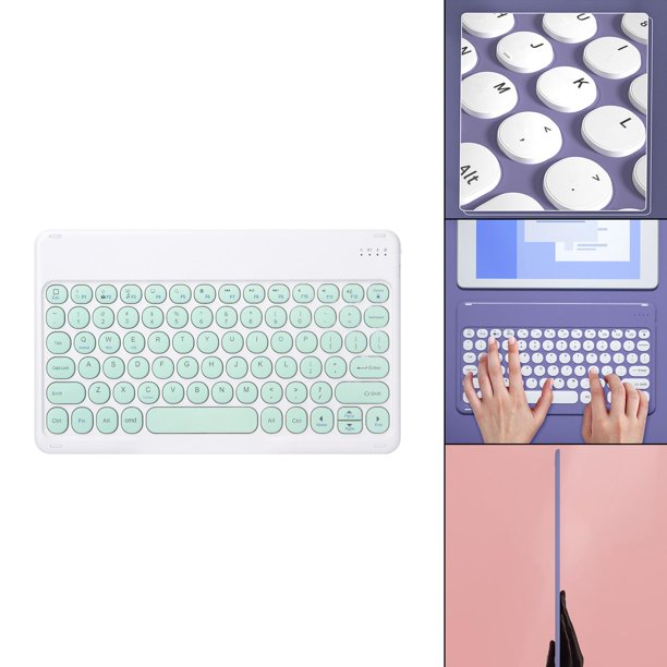 Universal Portátil Recargable con teclas de directo inalámbrico pequeño multidispositivo para iOS Android Windows Hugo Teclado bluetooth