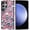 Pink Skeleton Skulls Floral, variant on Case for Samsung Galaxy S24 Plus, Matte Soft Silicone and Hard PC Anti-Scratch Full Body Rugged Shockproof Protective 2-in-1 Case for Women Men - Hummingbird Floral