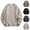 Brown, variant on Men's Long Sleeve Pullover Sweatshirt Solid Color Casual Fashion Stylish Comfortable Lightweight Nylon Spandex Great for Daily Outdoor Wear Gray XXL