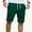 Green, variant on Elvqul Flat Front Shorts for Men Brown Printed Mens Shorts
