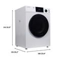 thumbnail image 2 of Equator 24" 220V Vented SENSOR Dryer SANITIZE 4cf/18lbs Touch Control DIGITAL, 2 of 14