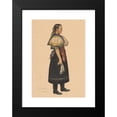 thumbnail image 2 of Ladislav Treskoň 14x18 Black Modern Framed Museum Art Print Titled - Study of a Woman from Habina (1923), 2 of 5