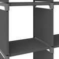 thumbnail image 5 of vidaXL 15-Cube Display Shelf Grey 103x30x175.5 cm Fabric, 5 of 5