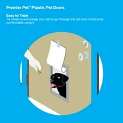 Premier Pet White Plastic Pet Door for Medium-Sized Dogs - up to 40 Pounds