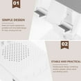 thumbnail image 3 of FUTUREORYY Desk Speaker Stand ABS White 1Set For Tech Users, 3 of 6