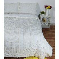 DecorAvenue Boho Duvet Cover Set Tufted Bedding Duvet Covers Soft Washed King Size 3 Piece Duvet Cover Set Luxurious Comforter Cover Set for Home Décor, Twin Size 68" x 90" Inches