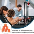 thumbnail image 2 of OFFIGAM Orange Silicone Buffer Levelers for 3D Printer Accessories, 2 of 8