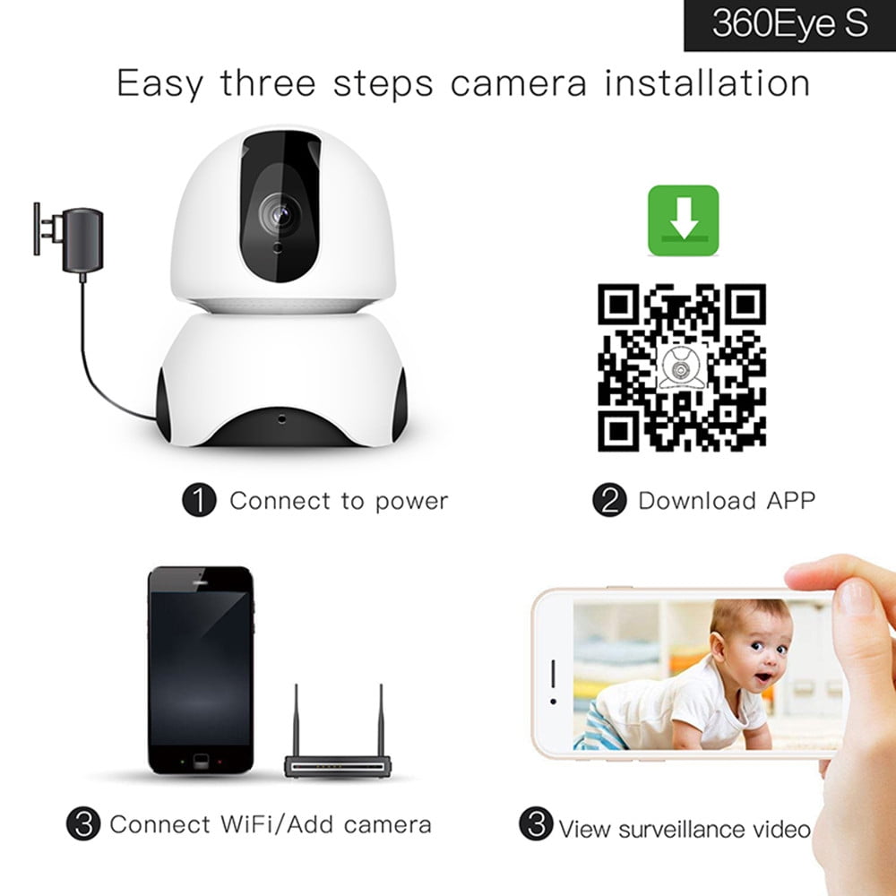1080P Baby Monitor with WiFi Camera FHD Indoor Wireless Surveillance Security IP Camera with Motion Detection Night Vision 2-Way Audio Cloud Storage for Baby/Elder/Pet Monitor with Camera