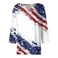 thumbnail image 3 of MAIHAN Usa 250th Anniversary T-Shirt Women American Flag Print 250 Years Independence Tee Short Sleeve Spring Summer Tops Independence Day Tops, 3 of 4
