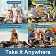 thumbnail image 3 of Awypu Birds Flowers Square Outdoor Picnic Mat for Camping, Park, Beach, Grass, Outdoor 58.3x58.3in, 3 of 6