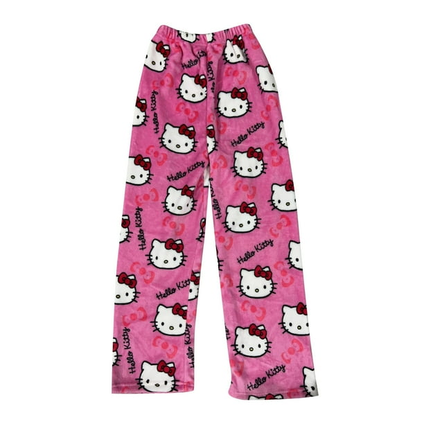 Mejor belleza Pantalones de pijama para mujer, pantalones de calabaza,Gatito lindo, suave, largo, para mujer, pijama, regalo