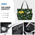 thumbnail image 2 of Wukai Tropical Leaves1 Print Zipper Bag,large Beach Tote Bag,Waterproof Sandproof Bag,Grocery and Picnic Tote Travel Bag, 2 of 5