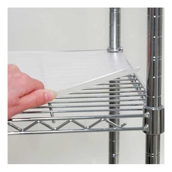 Shelf Liner, 60 x 24 Inch Clear - 4 Pack Non-Adhesive Protective Covering for Kitchen Cabinets, Bathroom Vanities, Drawers, Furniture - Easy to Cut & Clean