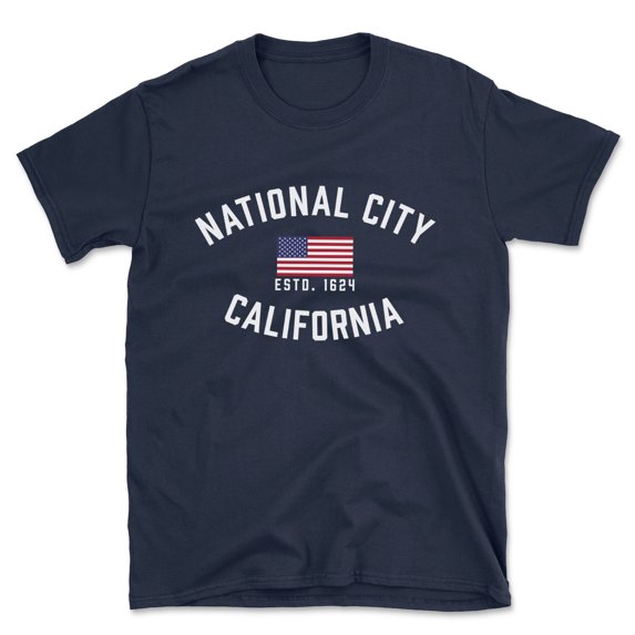 National City California Patriot Men's Cotton T-Shirt