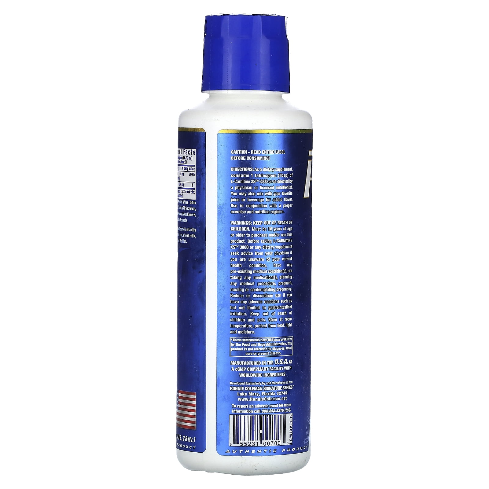 Ronnie Coleman L-Carnitine XS 3000, Mixed Berry, 16 Martinique | Ubuy