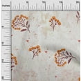 thumbnail image 2 of oneOone Velvet Orange Fabric Floral Floral With Texture Craft Projects Decor Fabric Printed By The Yard 58 Inch Wide, 2 of 4
