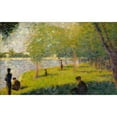 thumbnail image 2 of Georges Seurat 18x13 Black Ornate Wood Framed Double Matted Museum Art Print Titled - Study for a Sunday on La Grande Jatte (1884), 2 of 5